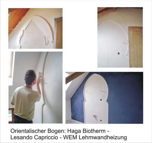 Bild von Schmiedhaus - Titel: Badezimmer mit Lesando Lehmdekorputz