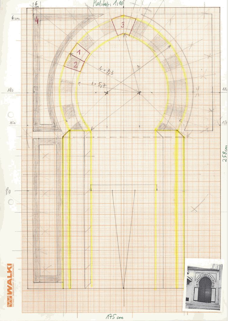 Bild zum BAU-Forumsbeitrag: Konstruktion eines Hufeisenspitzbogens im Forum Architekt / Architektur