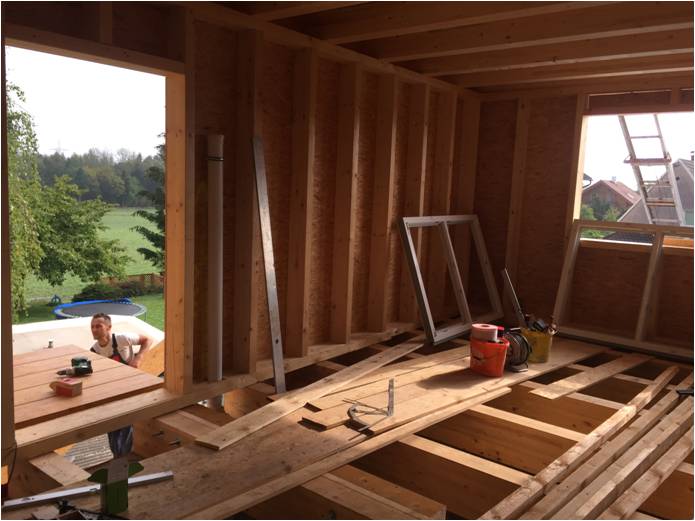 BAU.DE / BAU-Forum: 1. Bild zu Frage "Holzriegelbau Wandaufbau: Vollw&auml;rmeschutz, OSB, Steinwolle &ndash; Kondensation & Feuchtigkeit vermeiden?" im BAU-Forum "Au&szlig;enw&auml;nde und Fassaden"