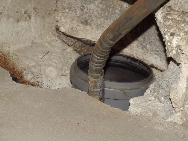 BAU.DE / BAU-Forum: 4. Bild zu Frage "Feuchtigkeitsschaden Au&szlig;enwand: Ursachen, Schimmelbildung & Sanierung bei Fallrohr?" im BAU-Forum "Au&szlig;enw&auml;nde und Fassaden"