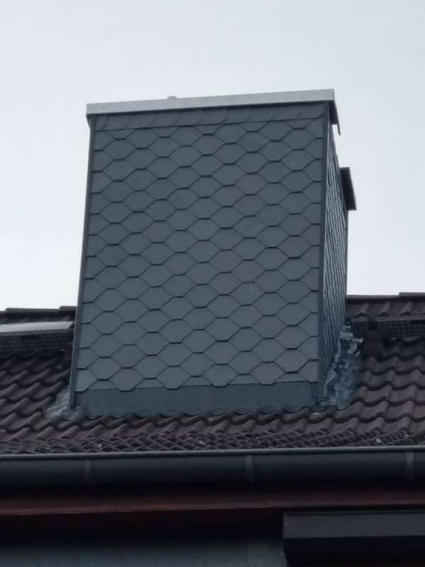 Bild zum BAU-Forumsbeitrag: Schornstein verschiefern und Bleiübergang ausbessern im Forum Dach