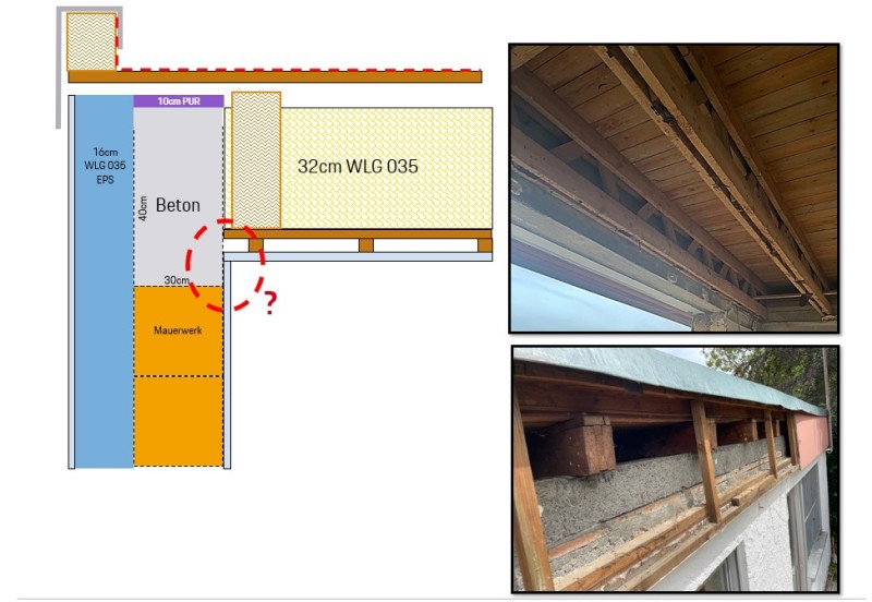 BAU.DE / BAU-Forum: 1. Bild zu Antwort "Antwort / Detailfrage" auf die Frage "Kaltdachsanierung - Flachdach dämmen" im BAU-Forum "Dach"