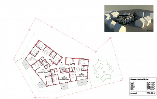 BAU.DE / BAU-Forum: 2. Bild zu Frage "Grundriss für Mehrfamilienhaus" im BAU-Forum "Grundriss-Diskussionen"