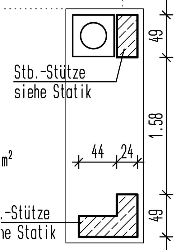 BAU.DE / BAU-Forum: 1. Bild zu Frage "Brunner Tunnel 53/121: D&auml;mmung, Konvektionsraum & Einbau zwischen Betons&auml;ulen?" im BAU-Forum "Kamin und Kachelofen"