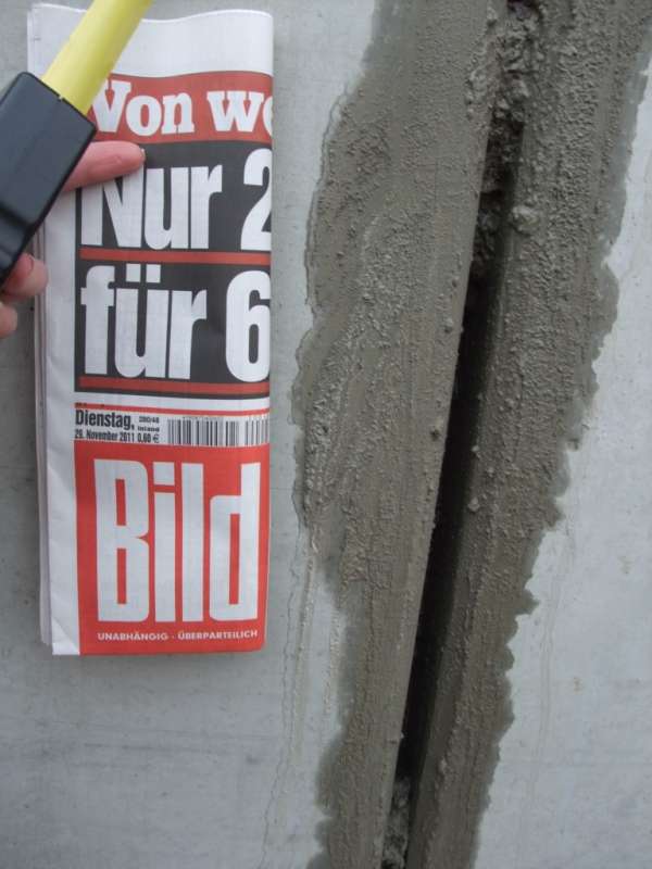 BAU.DE / BAU-Forum: 1. Bild zu Antwort "Katastrophe in Bilder" auf die Frage "Wei&szlig;e Wanne Fugenabdichtung: Risiken, Produkte & Alternativen f&uuml;r wasserdichten Keller?" im BAU-Forum "Keller"