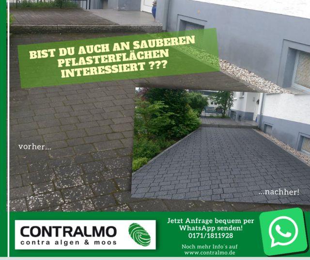 Bild zum Inserat: Pflastersteine professionell reinigen saubere Steine, Dach Fassade