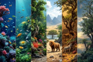 Biodiversität bezieht sich auf die Vielfalt des Lebens auf der Erde, einschließlich der genetischen Vielfalt innerhalb von Arten, der Vielfalt der Arten selbst und der Vielfalt der Ökosysteme, die sie bilden.