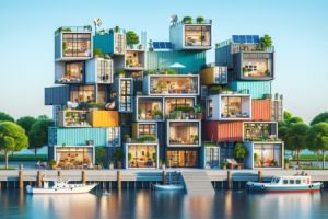 Kreative Container-Wohnlösungen: Innovative Architektur mit Containern, Seecontainern, Frachtcontainern - Bild: BauKI / BAU.DE