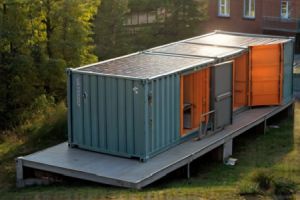 Baustellenlogistik neu gedacht: Wie mobile Rauml&ouml;sungen den Bauprozess optimieren - Bild: BauKI / BAU.DE