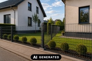 Die besten Anbieter f&uuml;r Gartenz&auml;une und Doppelstabmatten im Vergleich - Bild: KI-generiert / BAU.DE