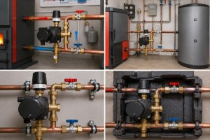 Ein Kessel ist im Kontext der Haustechnik der zentrale W&auml;rmeerzeuger einer Heizungsanlage, in dem ein Medium (meist Wasser) durch die Verbrennung von Gas, &Ouml;l, Biomasse oder mittels elektrischer Energie erhitzt wird.