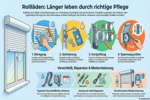 Rolll&auml;den richtig pflegen und warten: So bleiben sie jahrelang funktionsf&auml;hig
