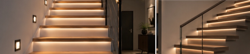Moderne Treppenbeleuchtung: Sicherheit, Komfort und Design mit automatischer LED-Steuerung