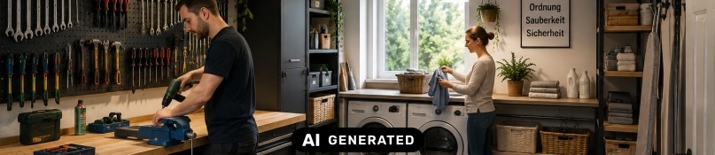 Ergonomische Bodenbel&auml;ge f&uuml;r Werkstatt und Hauswirtschaftsraum planen