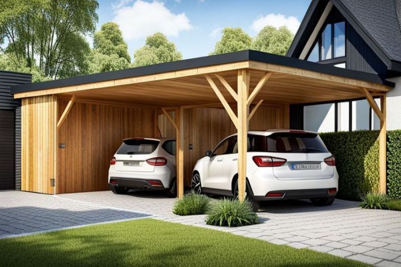 Ein Carport ist eine offene, überdachte Konstruktion, die primär als Schutz für Fahrzeuge dient. Ein Carport ist eine offene, überdachte Konstruktion, die primär als Schutz für Fahrzeuge dient.