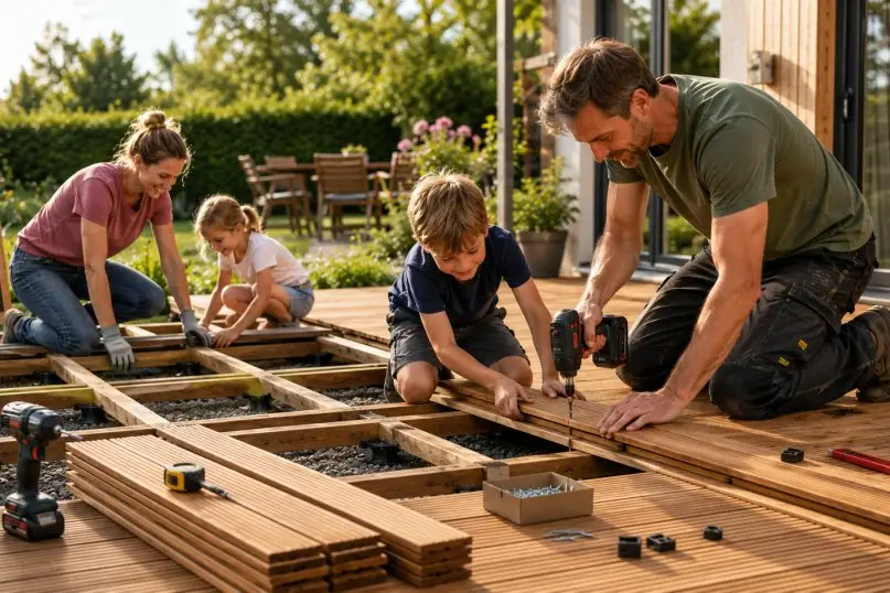 Eine Diele ist ein l&auml;ngliches, meist aus Holz gefertigtes Bauelement, das als begehbare Oberfl&auml;che in unterschiedlichen Konstruktionen eingesetzt wird.