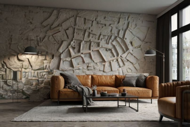 Marmorino ist eine spezielle Art von Putz, die aus Marmorstaub, Kalk und anderen Zutaten hergestellt wird.