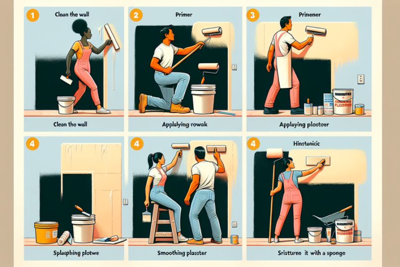 Verputzen ist ein handwerklicher Prozess, bei dem eine Schicht von Mörtel oder Putz auf eine Oberfläche aufgetragen wird, um sie zu glätten, zu schützen oder dekorativ zu gestalten.