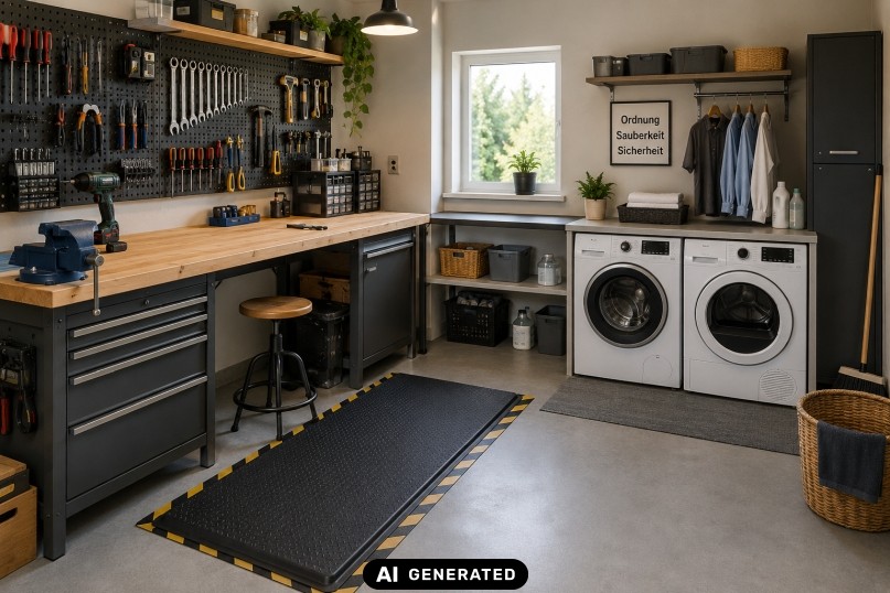 Eine Anti-Erm&uuml;dungsmatte ist eine ergonomische Bodenauflage, die speziell f&uuml;r Arbeitspl&auml;tze entwickelt wurde, an denen Menschen &uuml;ber l&auml;ngere Zeit stehen.